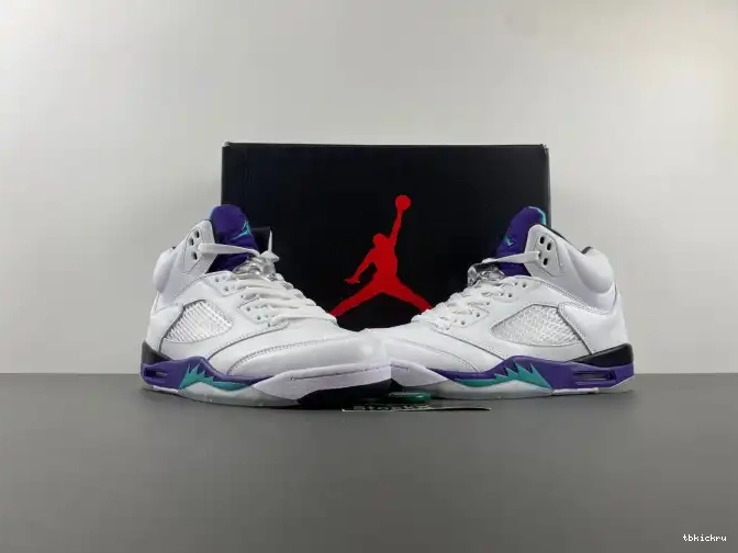 Cheap TBkick Air 5 Jordan Grape 136027-108 Retro (2013) 0607